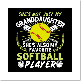 Granddaughter Softball Posters and Art